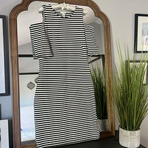 Fun black & white striped dress